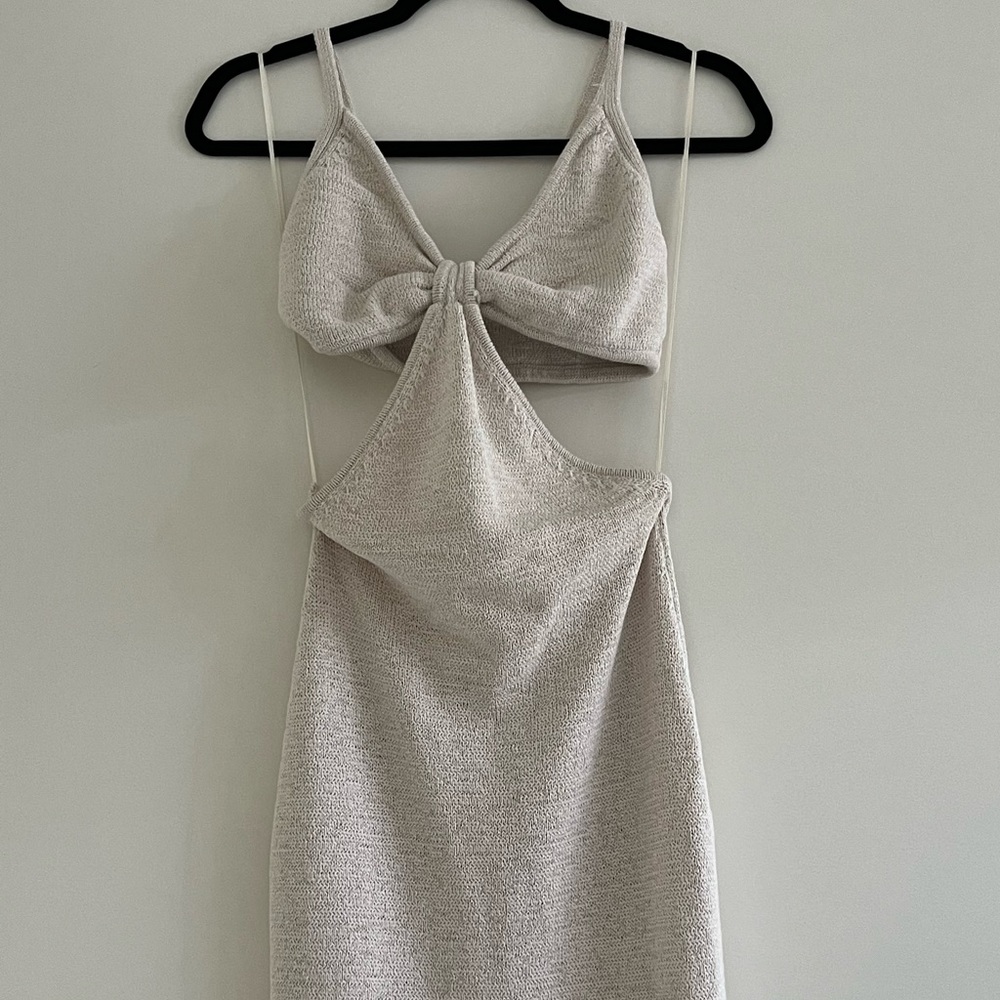 Cult Gaia Cream Knit Dress